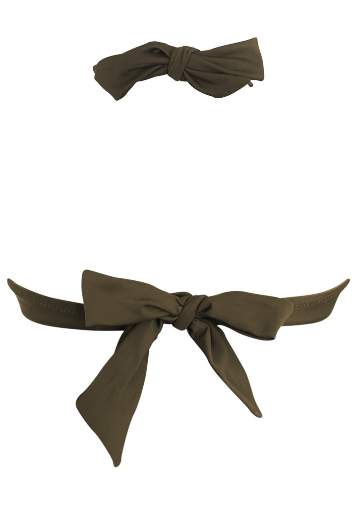 Venus Dark Olive UW Halter Top