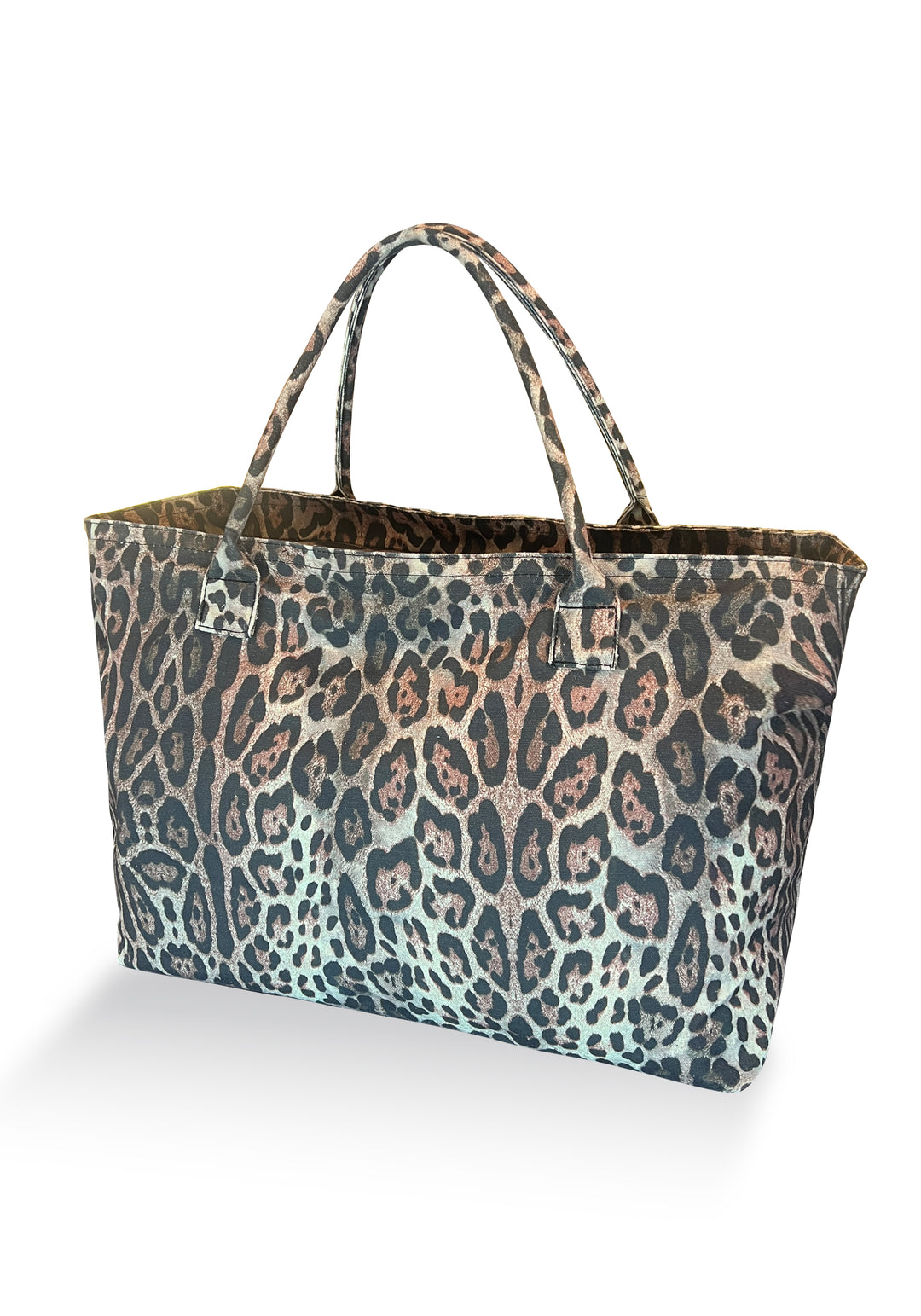 Cheetah Canvas  Beach Bag - Resort Collection