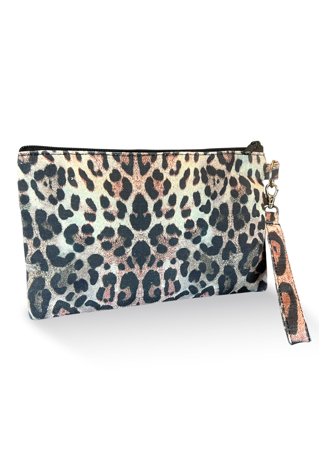Cheetah Canvas Pouch Bag - Resort Collection