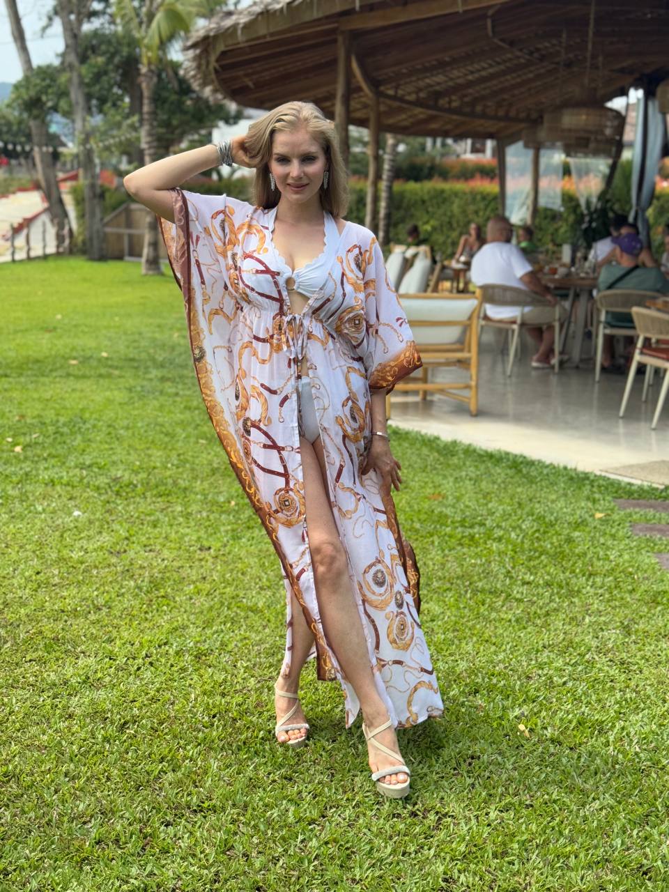 Goldie Open Maxi Kaftan - Resort Collection