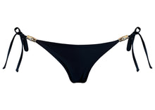 Load image into Gallery viewer, KAANDA CLASSIC Black Cheetah Bamboo accessory Fixed Triangle with Latin Tie Side Bottom