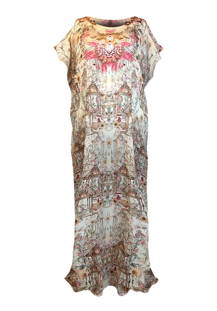 Pavilion Boat Neck Kaftan Dress-Resort Collection