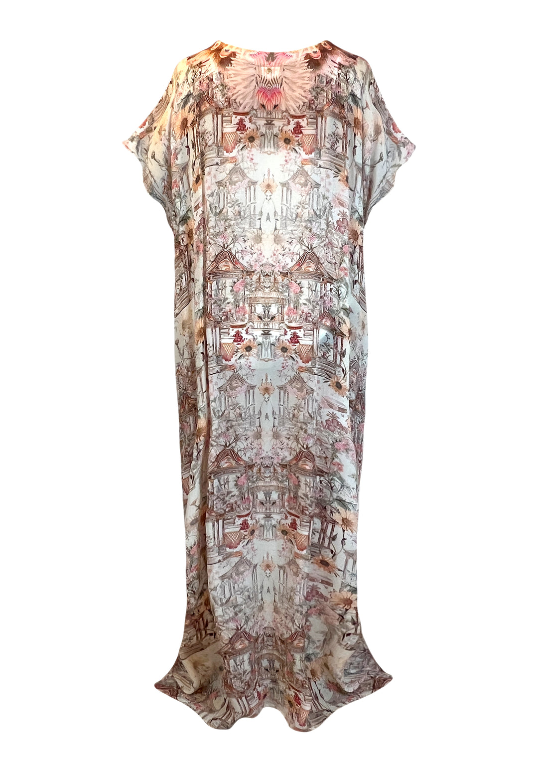 Pavilion Boat Neck Kaftan Dress-Resort Collection
