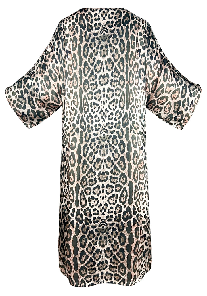 Cheetah Midi Kimono - Resort Collection