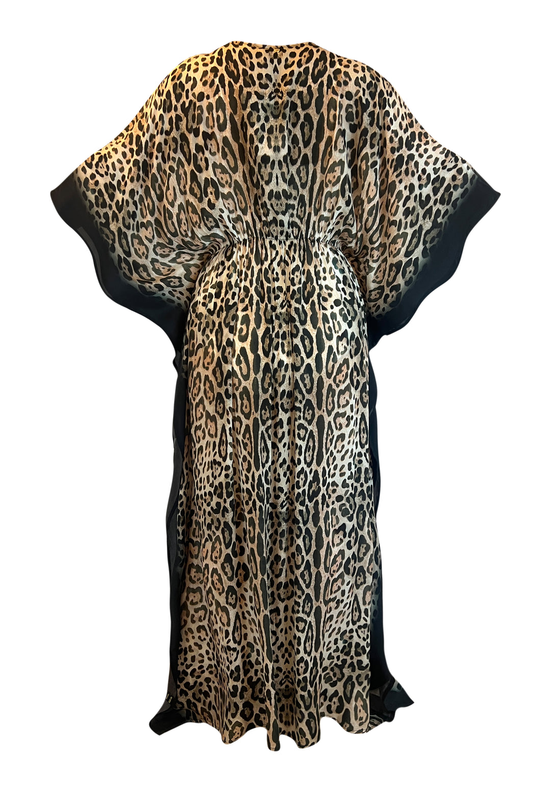 Cheetah Open Maxi Kaftan - Resort Collection