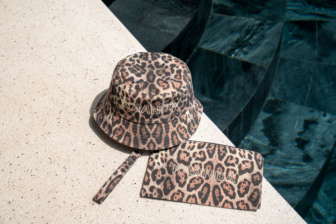 Cheetah Canvas Pouch Bag - Resort Collection