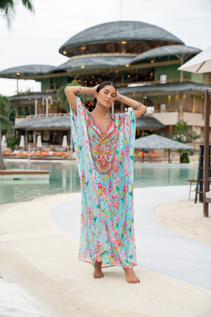 Exotiq Amalfi Godiva Maxi Kaftan - Resort Collection