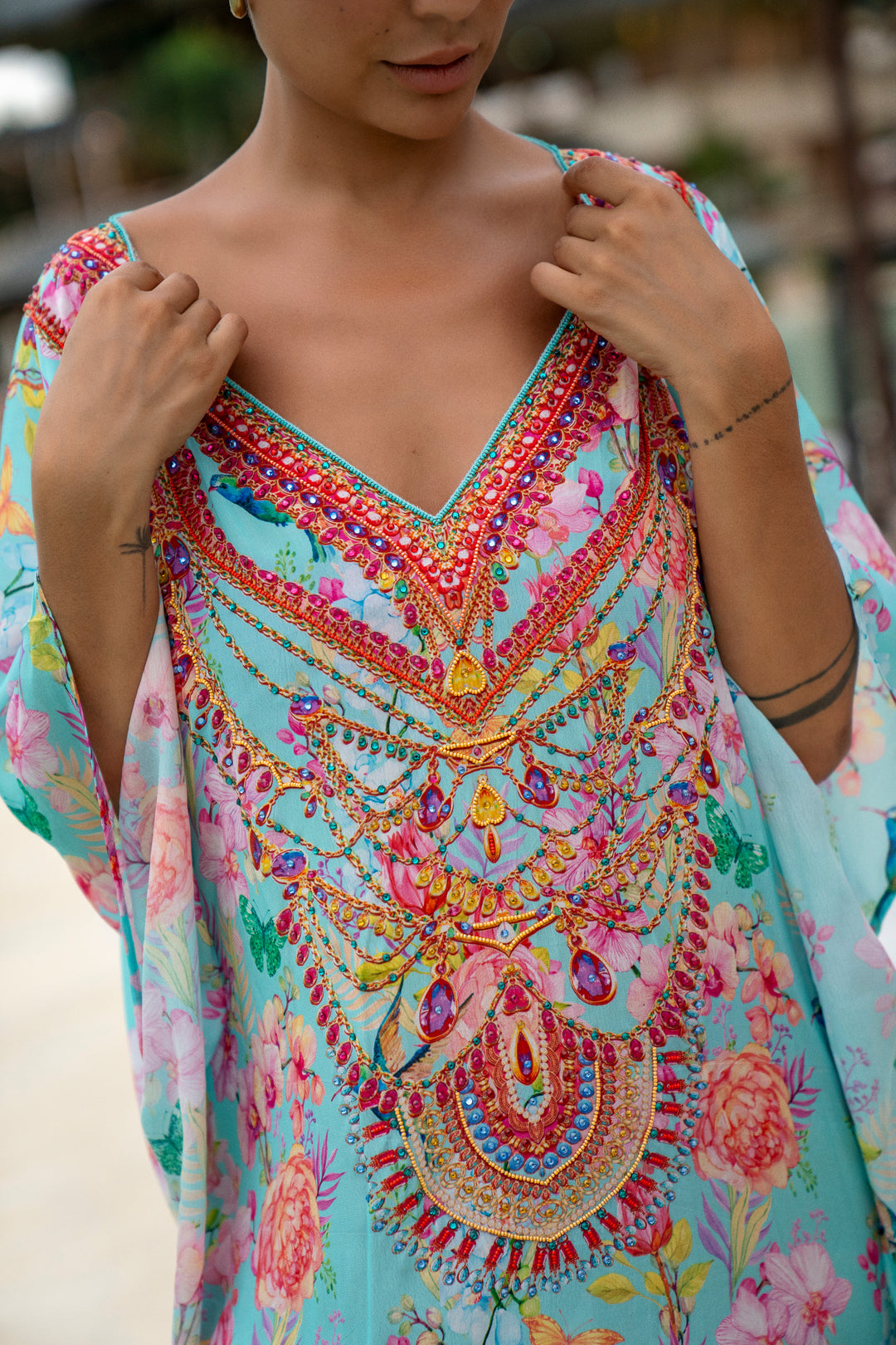 Exotiq Amalfi Godiva Maxi Kaftan - Resort Collection