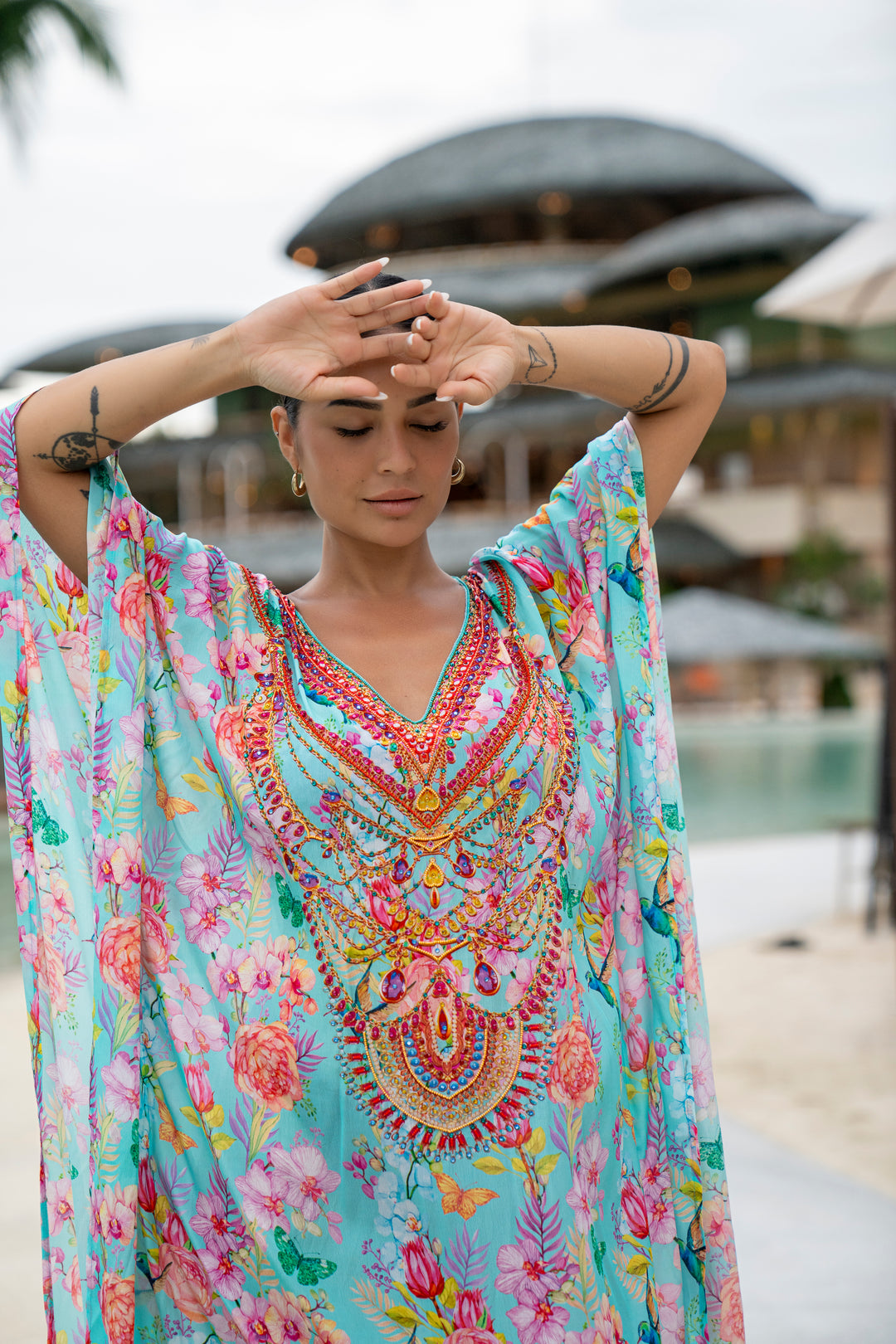 Exotiq Amalfi Godiva Maxi Kaftan - Resort Collection