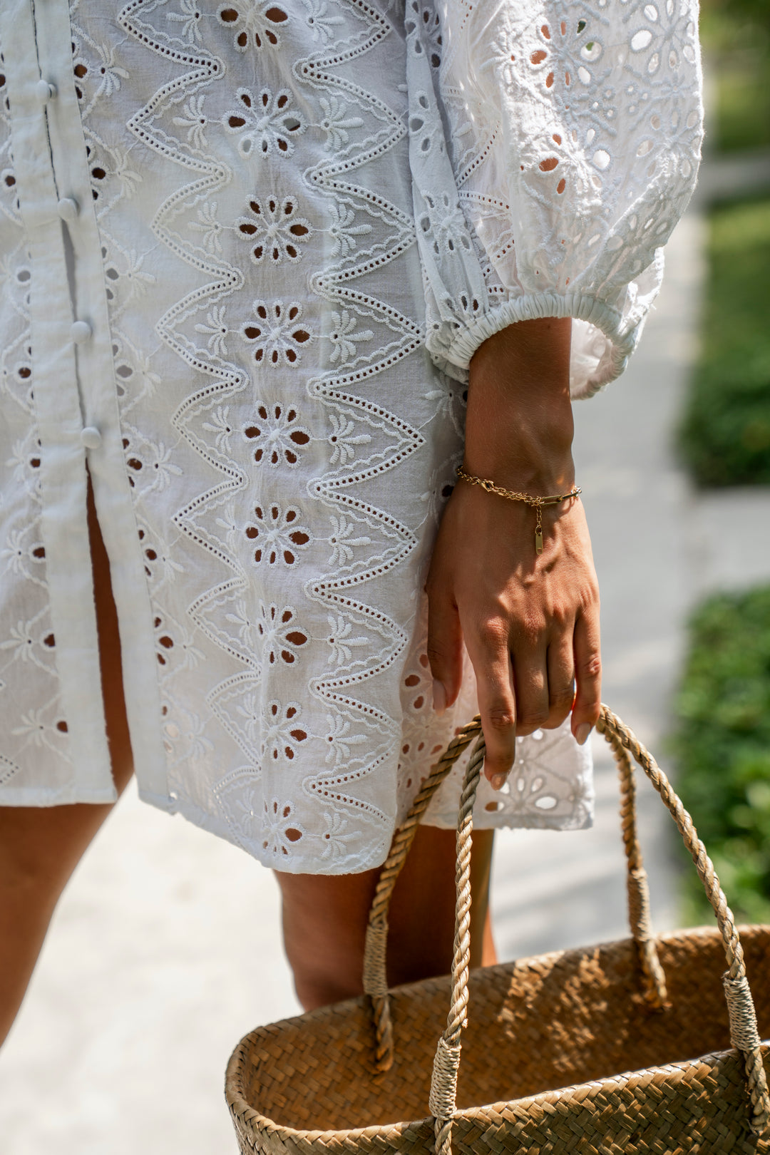 White Diana Short Dress - Resort Collection