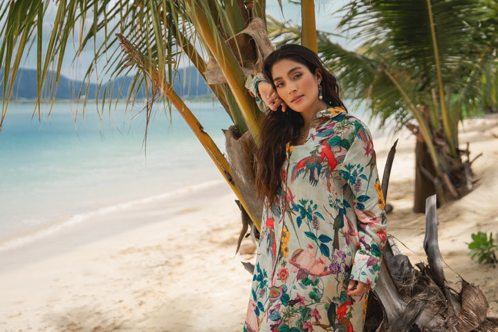 Hummingbird Shirt Dress - Resort Collection