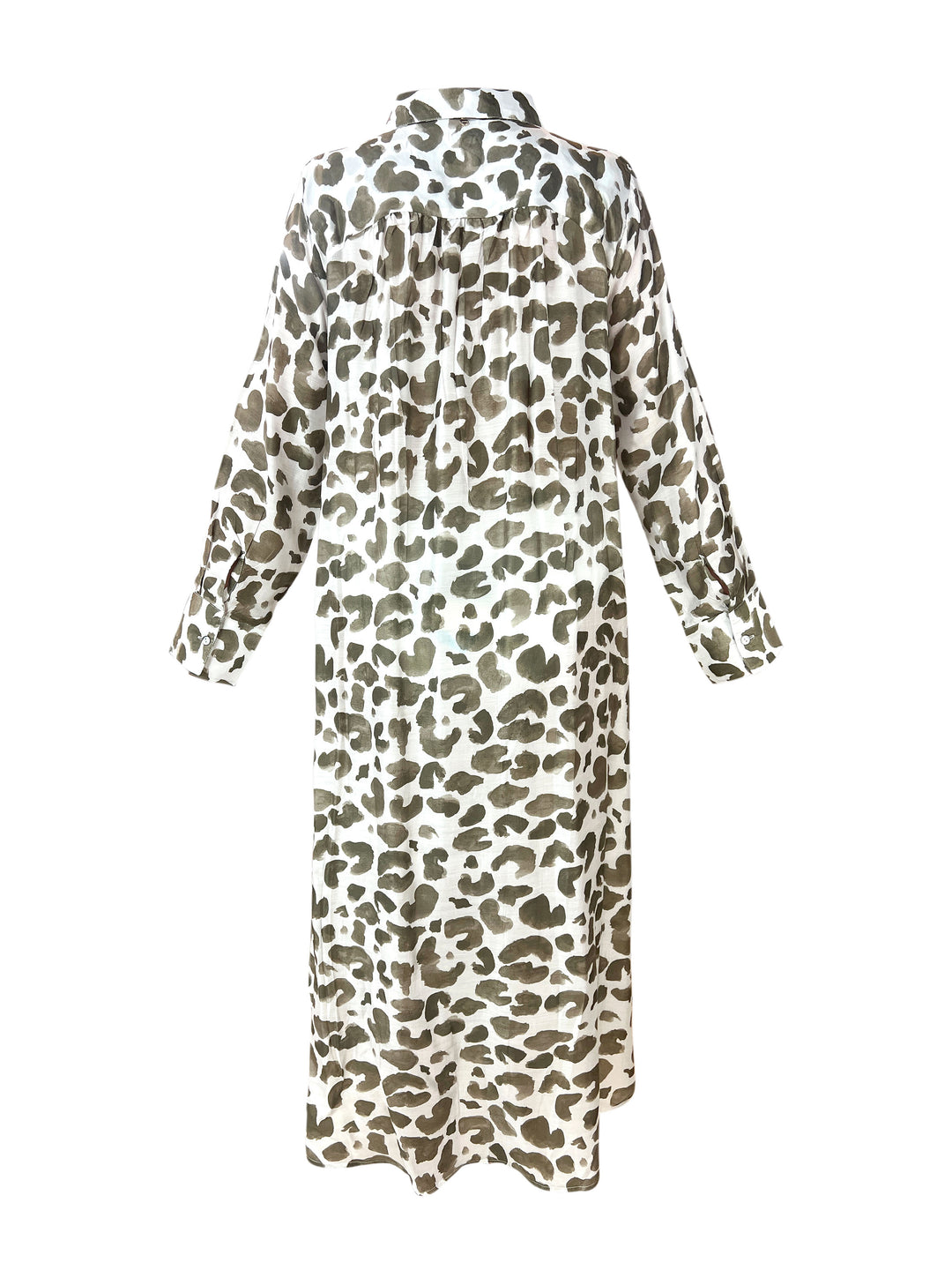 Leo Olive Shirt Dress - Resort Collection