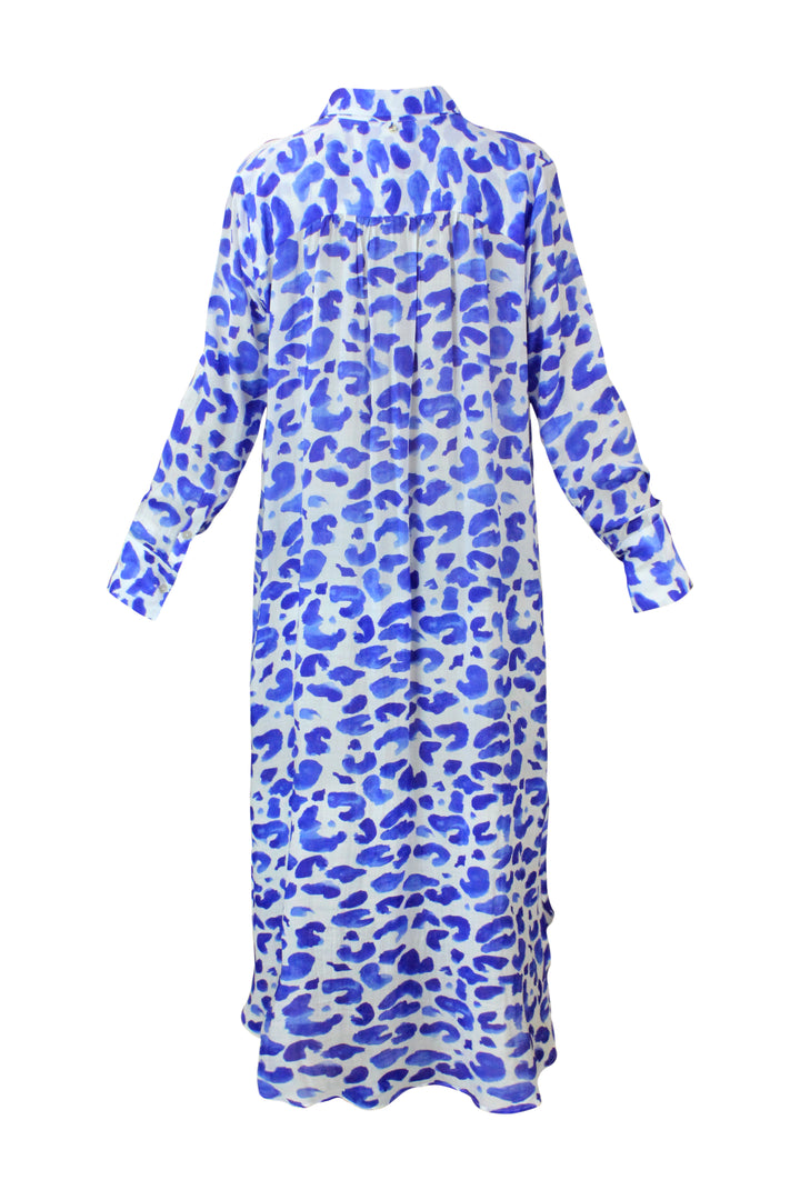 Leo Blue Shirt Dress - Resort Collection