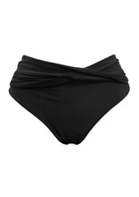 Load image into Gallery viewer, KAANDA CLASSIC Black Cheetah Mid Rise Front Twist Bottom