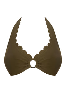 Venus Dark Olive UW Halter Top