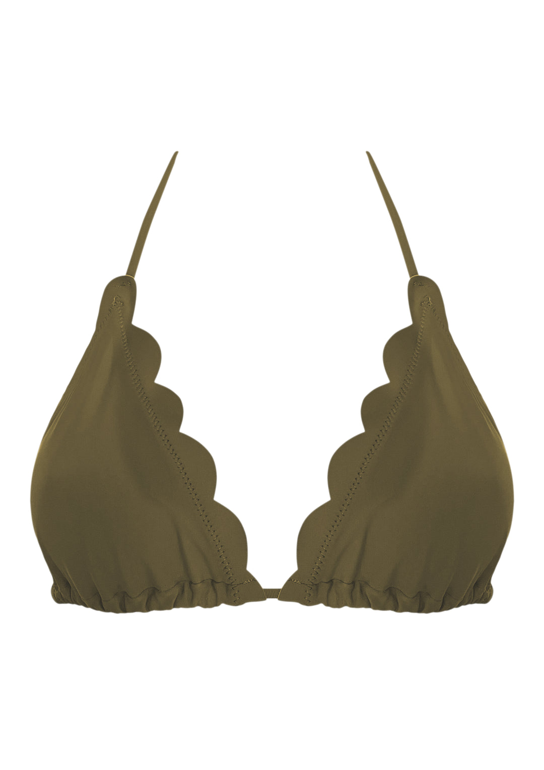 Venus Dark Olive Triangle Top