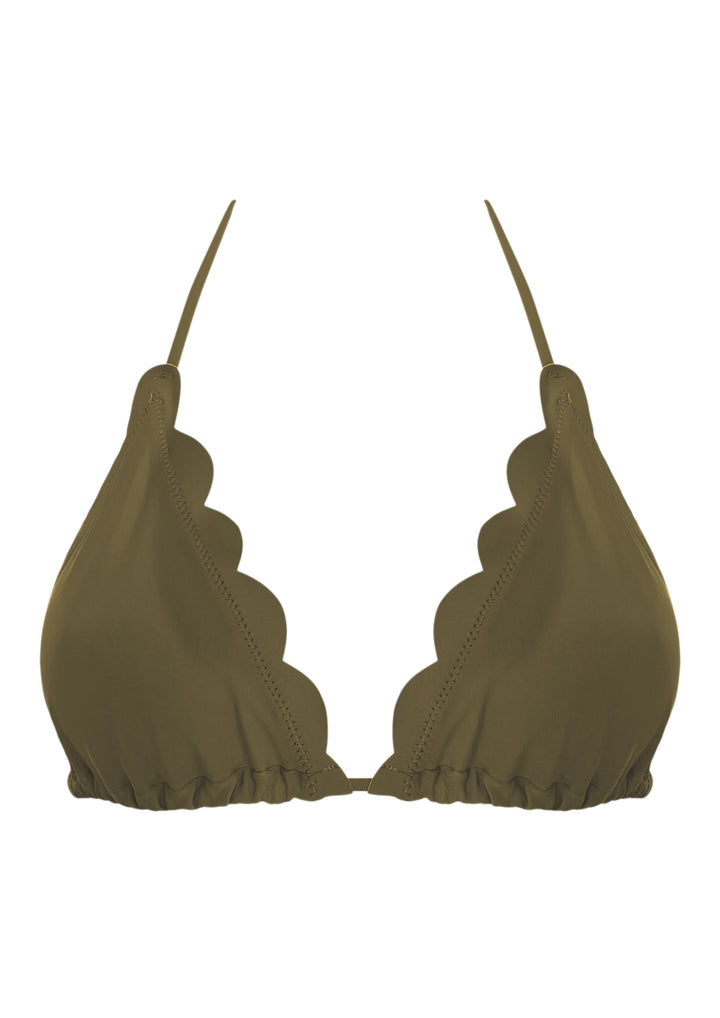 Venus Dark Olive Triangle Top