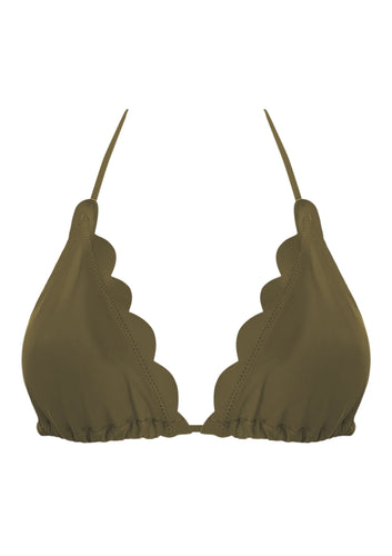 Haut triangle Venus olive foncé