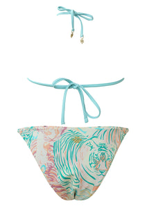 Tiger Reversible Triangle Top with Reversible Latin Tie Side Bottom