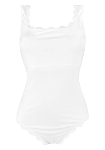 Venus White Tank Onepiece - Carvico-Stoff