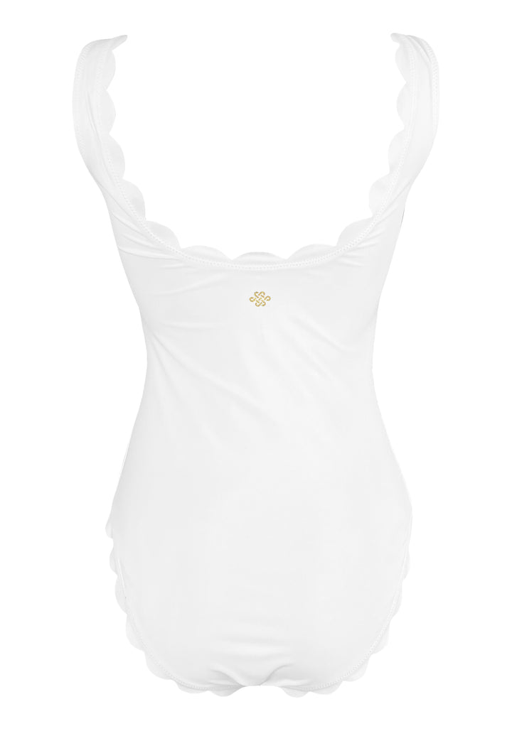 Débardeur une-pièce Venus White - Tissu Carvico