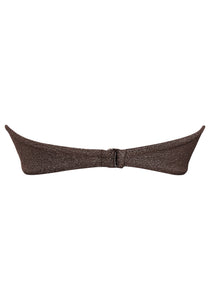 Golden Nougat Twist Bandeau-Top mit herausnehmbaren Cups