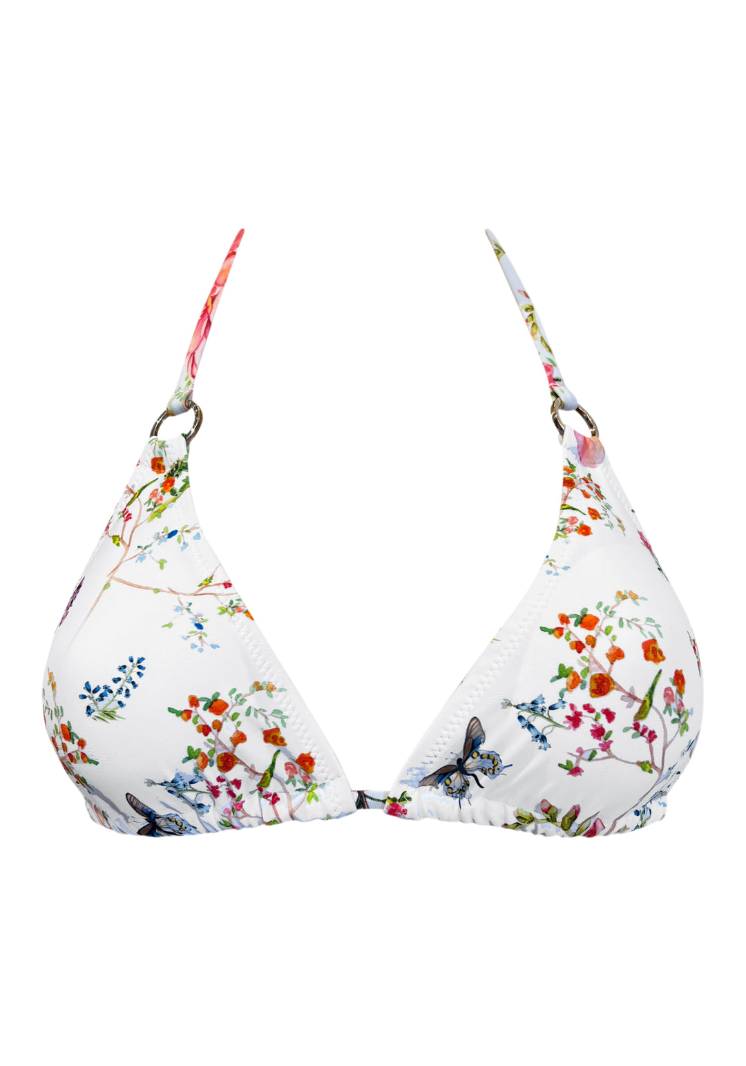 Butterfly Sliding Halter Kaanda Ring Top w Removable cups
