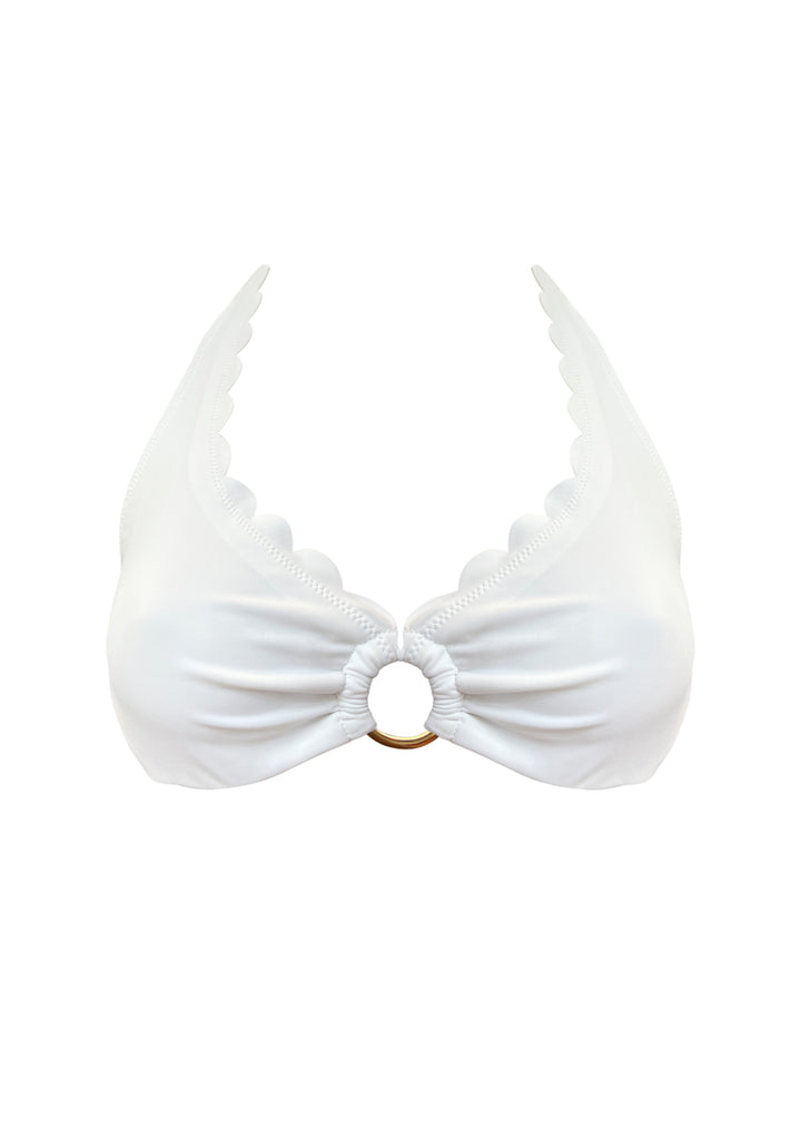 Venus White UW Halter Top with Mid Rise Bottom