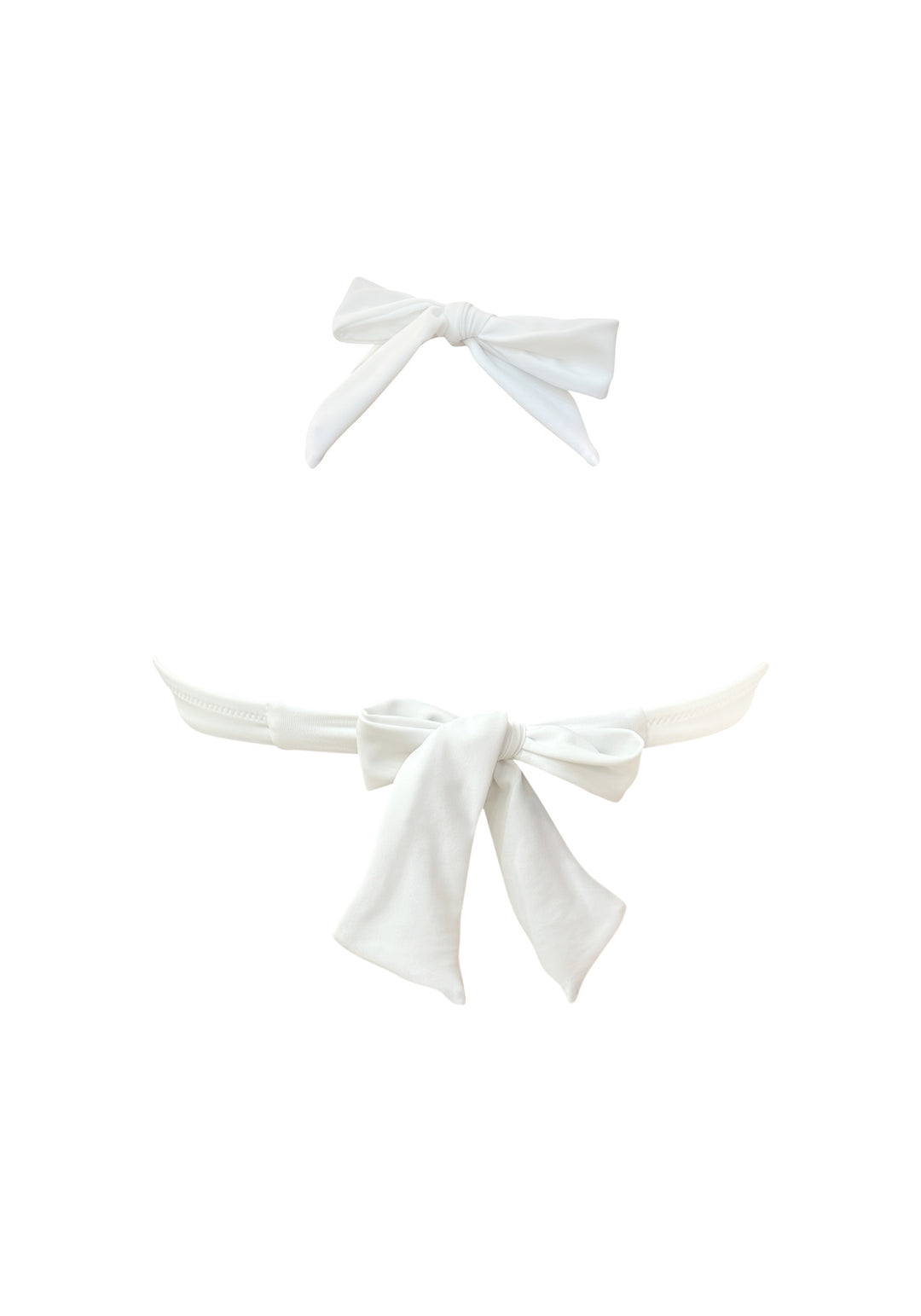 Venus White UW Halter Top with Mid Rise Bottom