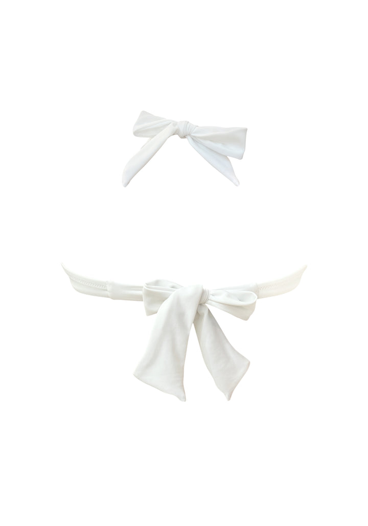 Venus White UW Halter Top with Mid Rise Bottom
