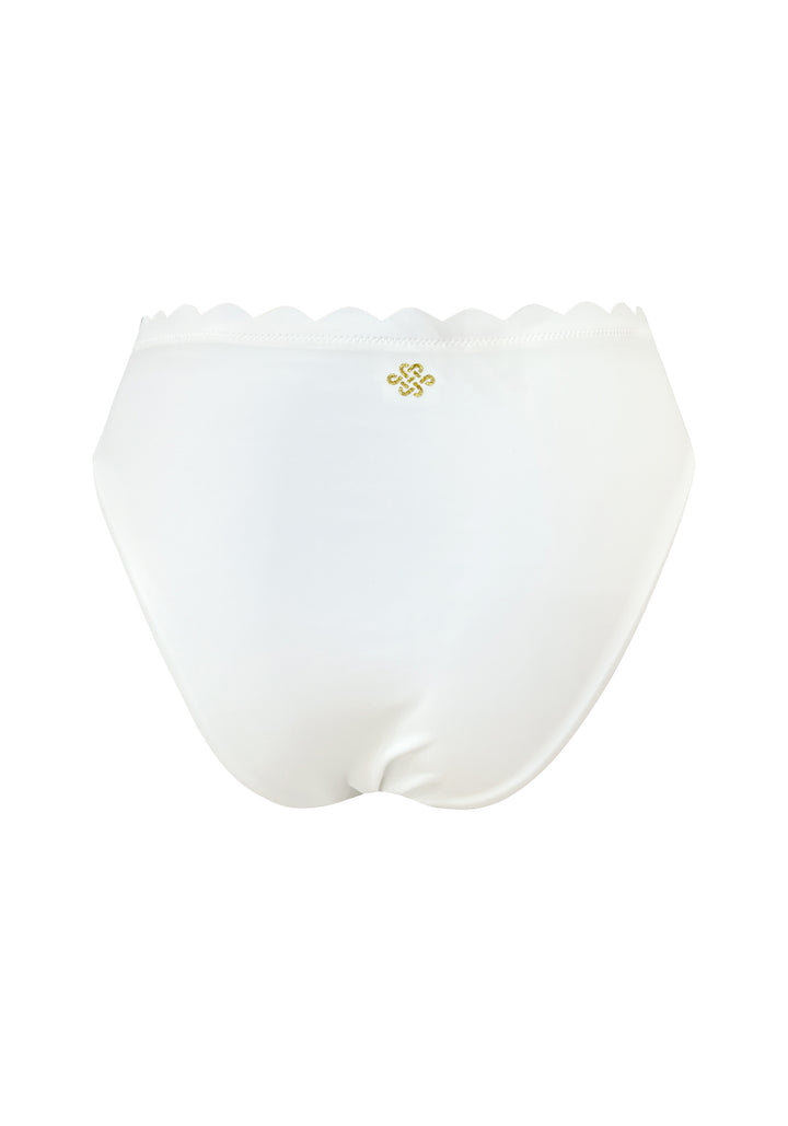 Venus White UW Halter Top with Mid Rise Bottom