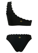 Cargar imagen en el visor de la galería, Venus Black Over One Shoulder Top with Hipster Bottom