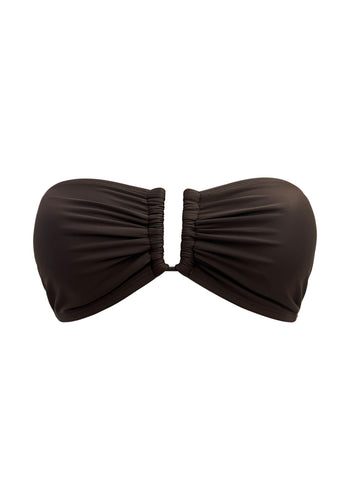 Maxime Brown Bandeau Top w U Accessory
