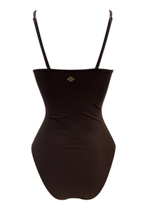 Maxime Brown Onepiece U Accessory w Removable Cups