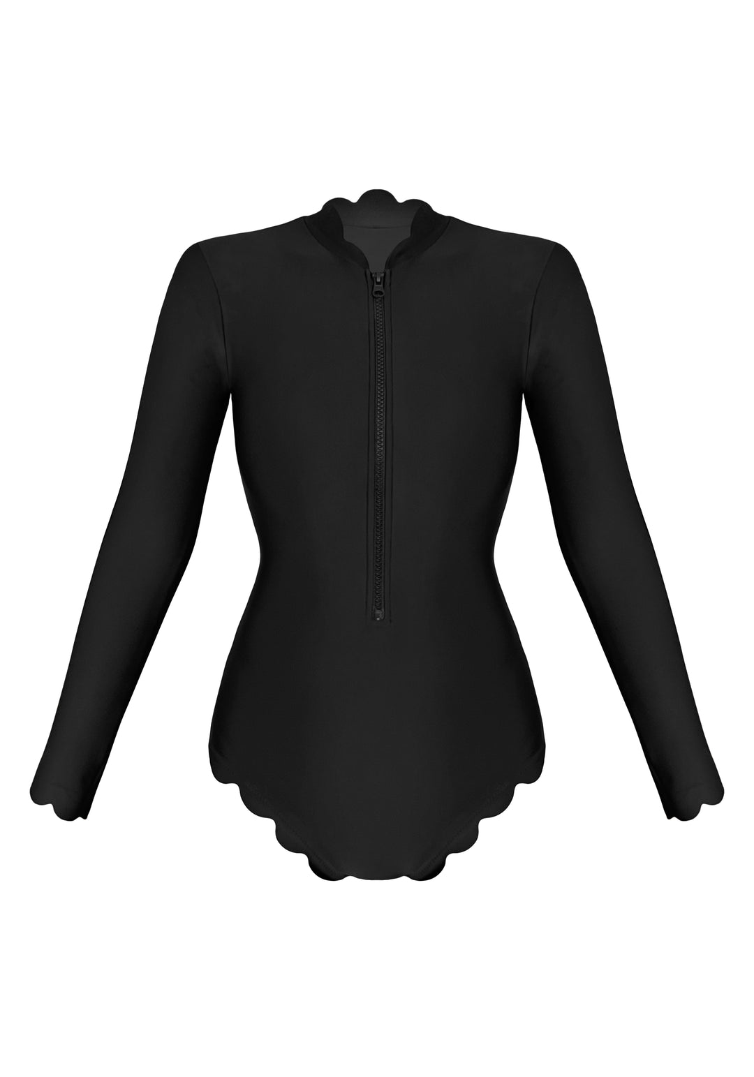 Venus Black Long Sleeves Onepiece