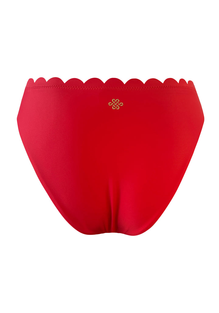 Venus Red High Cut Hipster Bottom