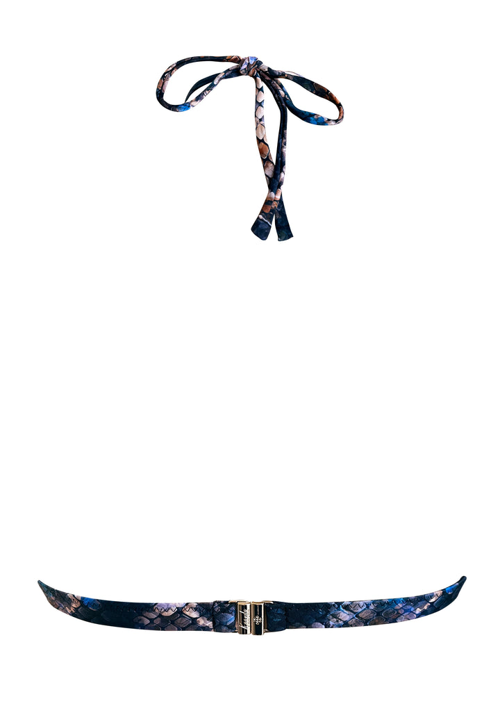 Mosaic Snake Bamboo Fixed Triangle Top w Removable cups