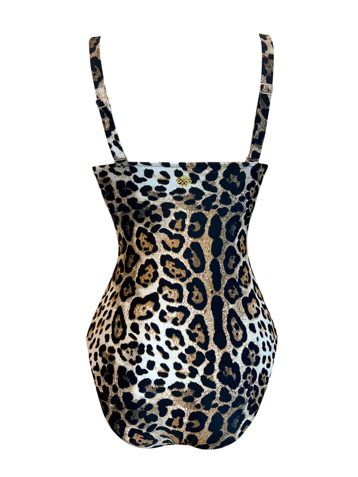 KAANDA CLASSIC Cheetah Balconet  One Piece with Removable Straps