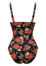 Load image into Gallery viewer, Black Rose Balconet Onepiece with Removable Straps and Cookies
