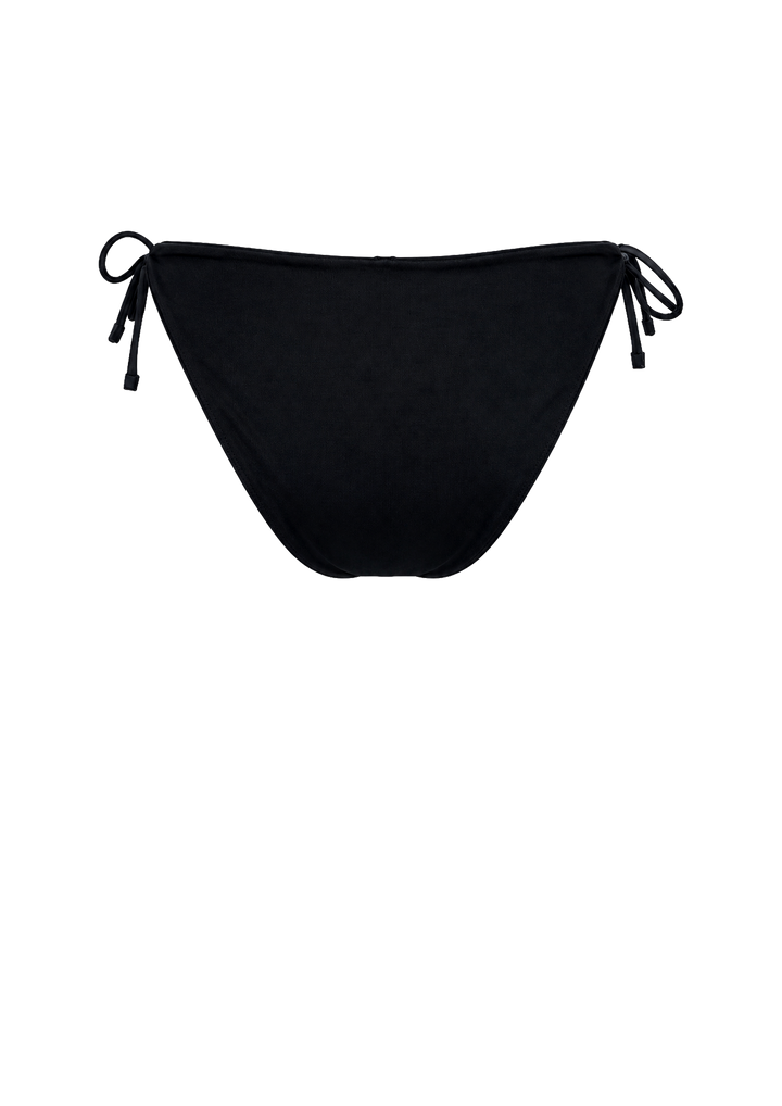 Black  Bamboo Tie Side Bottom