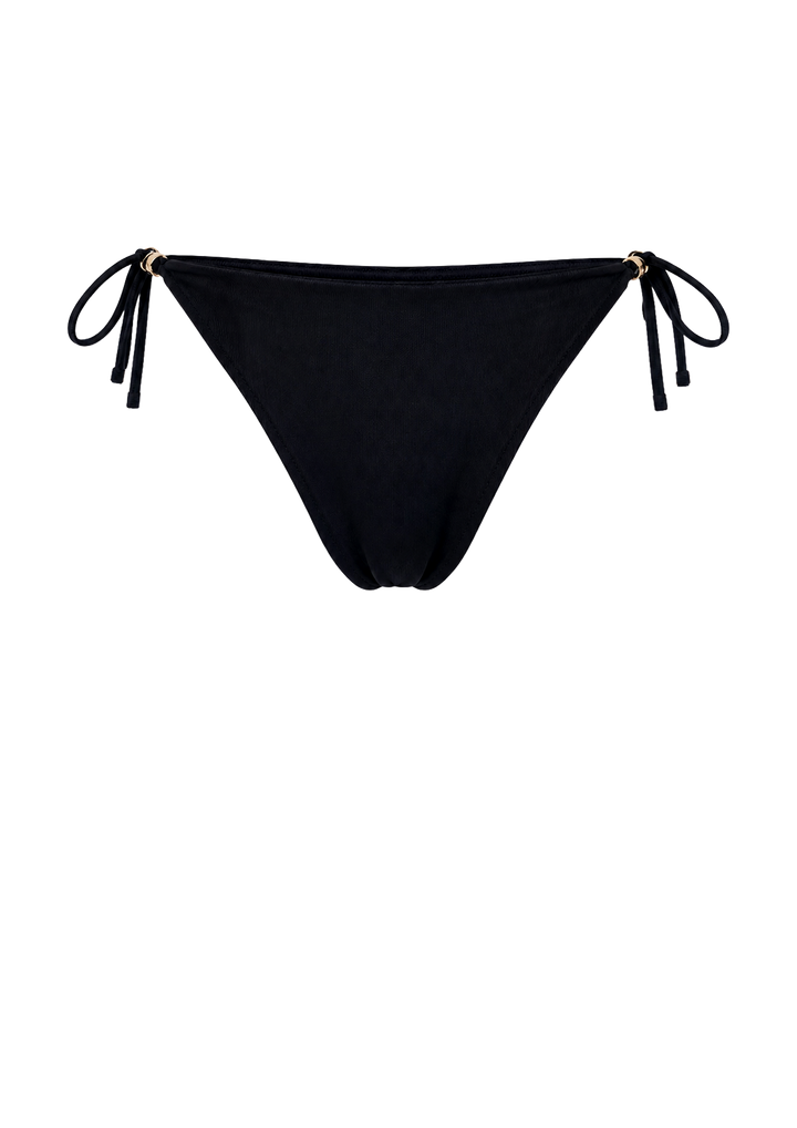 Black  Bamboo Tie Side Bottom