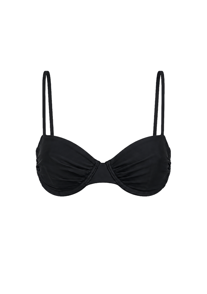 Black  Half Cups Top w Soft Cups
