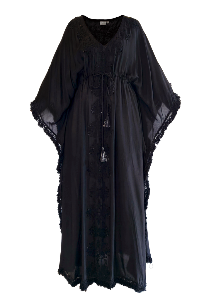 BLACK Maxi Queen Kaftan - Resort Collection