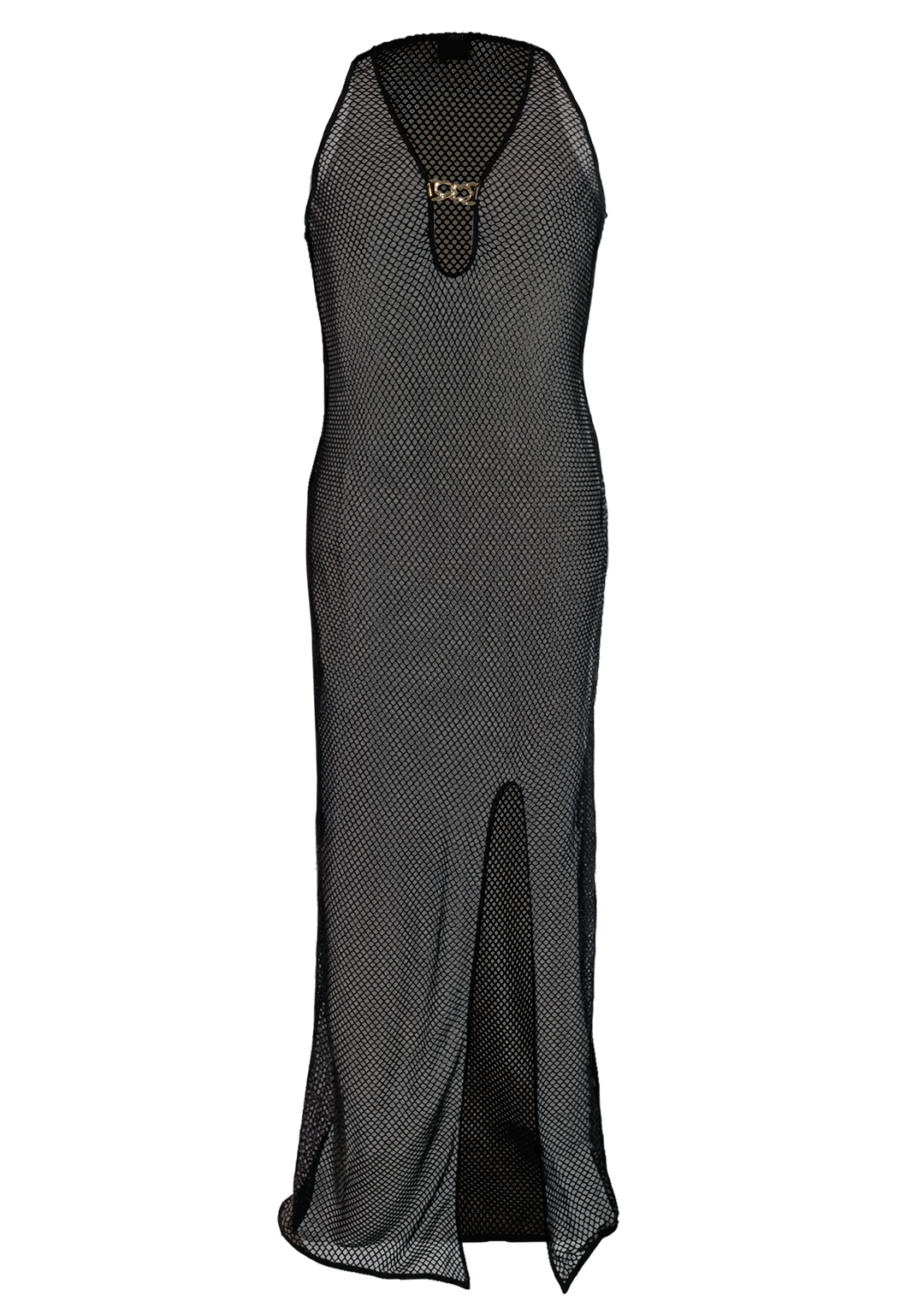 black mesh beach dress Beach Edit Maxi Knit Dress