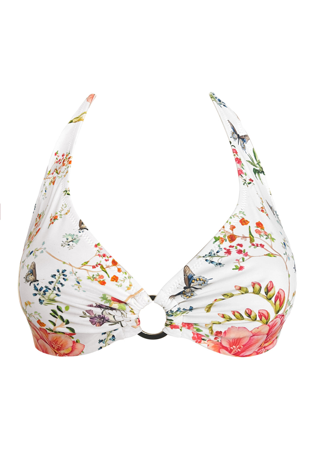 Butterfly UW Halter Ring Top w Removable cups