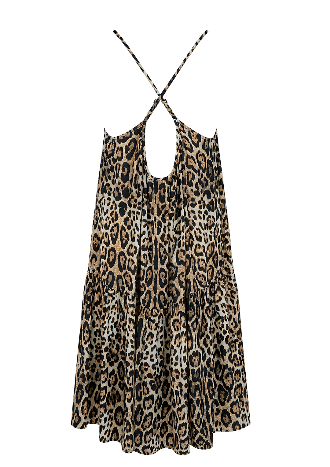 Cheetah Mimi Short Spaghetti Dress - Resort Collection