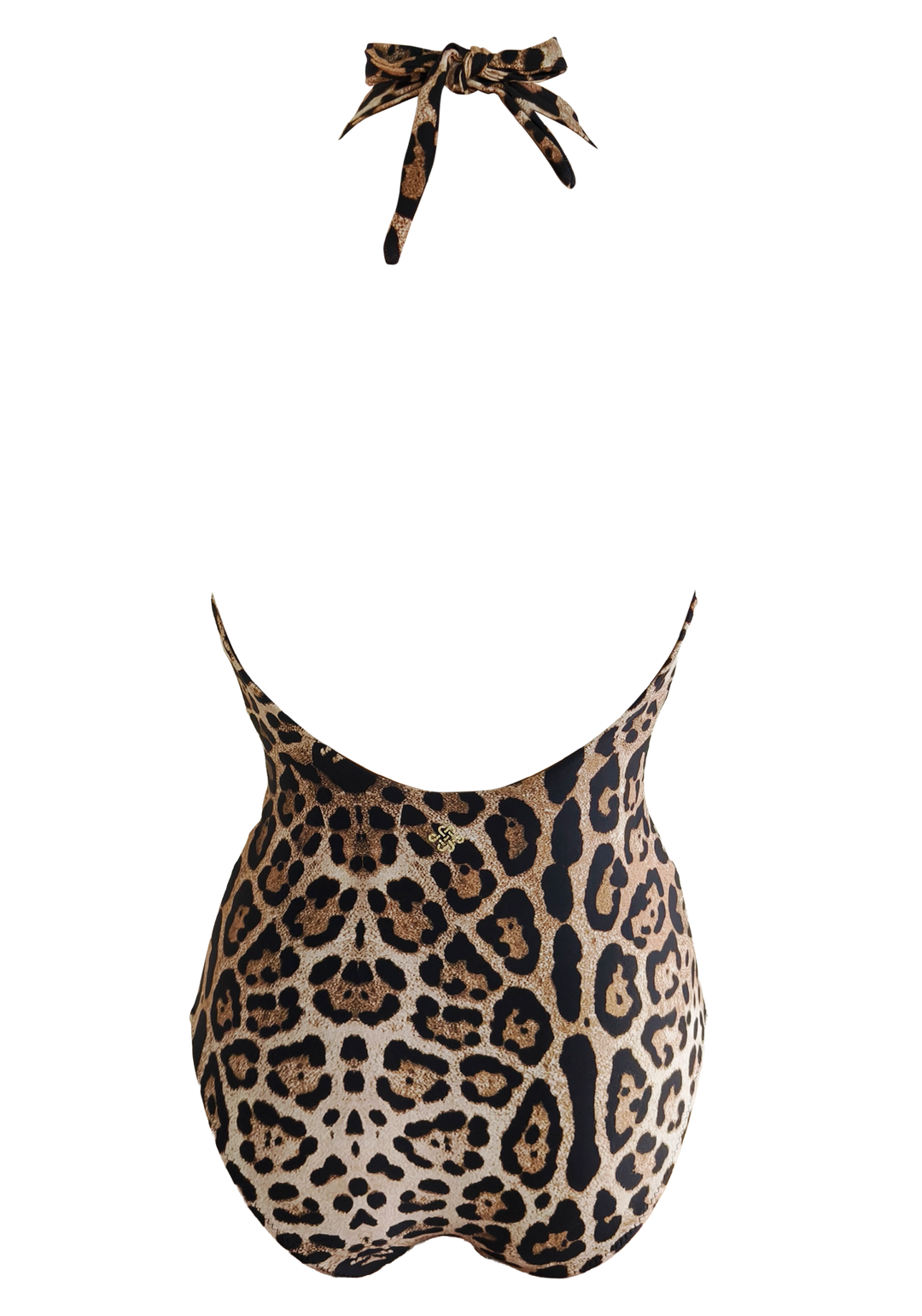 Cheetah Deep Plunge Front Twist One Piece