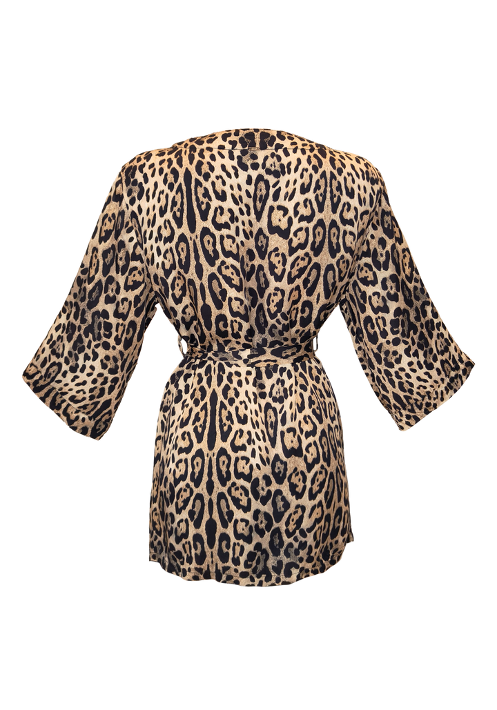 Cheetah Hedda Kimono - Resort Collection