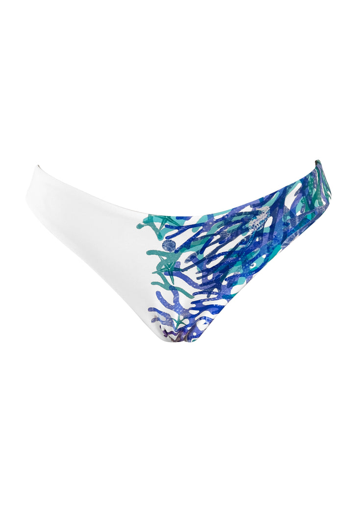 Coral Blue High Cut Hipster Bottom