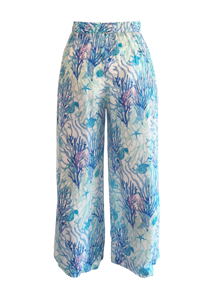 Coral Blue Maddy Pant - Resort Collection